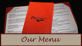 Our Menu — see our Italian dishes